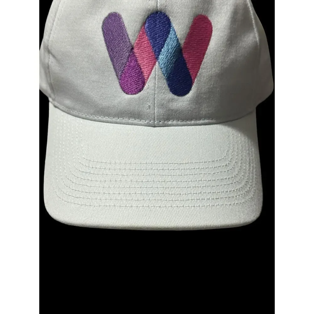 Baseball Hat Logo Letter W Off White Adjustable Pink Blue Purple Golf Sun